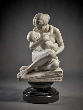 Mother and Child by Saul Fanfani - Auction record, sale price, and art valuation. Compare with similar artists and explore comparable artworks.
