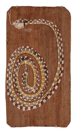 Sample artwork by Jimmy Midjawmidjaw (c.1897 - 1985), known for aboriginal painting - View similar artists and auction records
