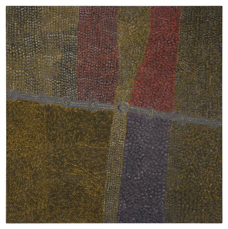 Sample artwork by Mick Namarari Tjapaltjarri (1926 - 1998), known for aboriginal art and sculpture - View similar artists and auction records