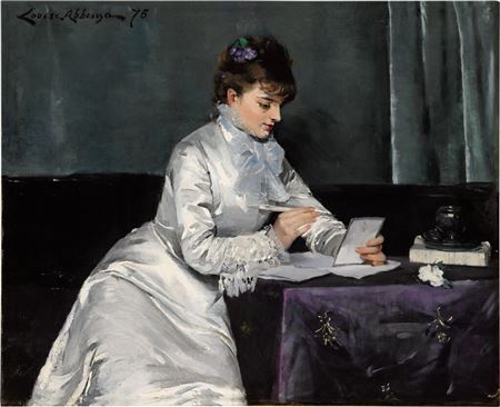 Sample artwork by Louise Abbema (1858 - 1927), known for portrait, figure painting, relief sculpture, printmaking, murals, art critic - View similar artists and auction records