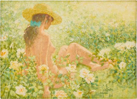 Les Rosiers blancs by Louis P Fabien - Auction record, sale price, and art valuation. Compare with similar artists and explore comparable artworks.