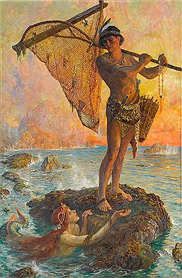 The Fisherman and the Siren by Henry Justice Ford - Auction record, sale price, and art valuation. Compare with similar artists and explore comparable artworks.