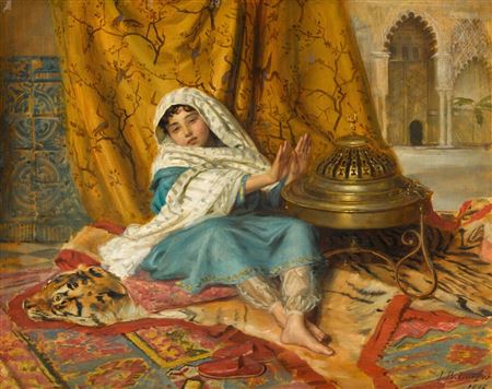 In the Alhambra, Warming her Hands