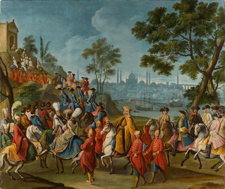 The Procession of the Venetian Bailo Francesco Gritti in Constantinople, Venice