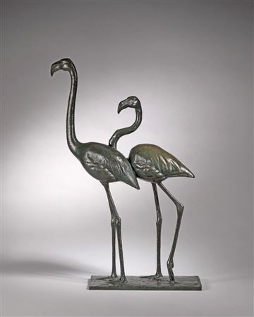 Two Flamngos by Charles Delhommeau - Auction record, sale price, and art valuation. Compare with similar artists and explore comparable artworks.