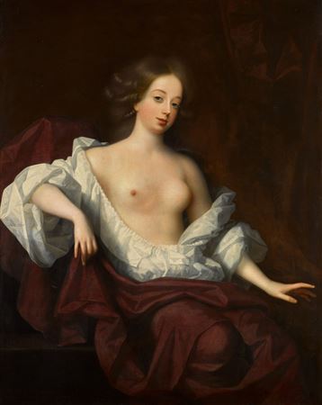 Portrait of Nell Gwyn (1650–1687) by Simon Pietersz Verelst - Auction record, sale price, and art valuation. Compare with similar artists and explore comparable artworks.