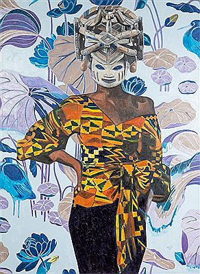 Yemoja and the Dream of Monet's Water Lilies by Wole Lagunju - Auction record, sale price, and art valuation. Compare with similar artists and explore comparable artworks.