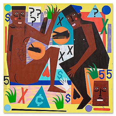 Anytime, Anyplace by Nina Chanel Abney - Auction record, sale price, and art valuation. Compare with similar artists and explore comparable artworks.