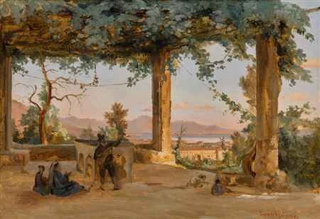 Naples, a view of the Real Albergo dei Poveri from Capodimonte