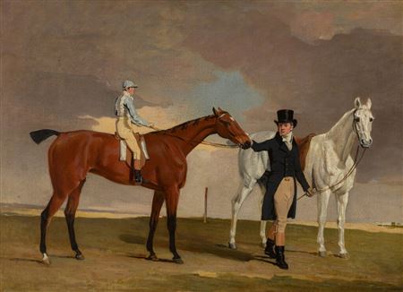 Lord Rous's Racehorse Shrapnell, with his trained, Dixon Boyce, and jockey, Willliam Arnull Up