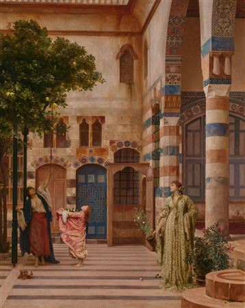 Old Damascus by Lord Frederic Leighton - Auction record, sale price, and art valuation. Compare with similar artists and explore comparable artworks.