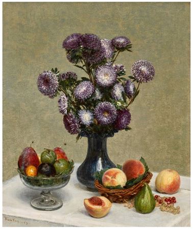 Nature morte aux reines-marguerites by Henri Fantin-Latour - Auction record, sale price, and art valuation. Compare with similar artists and explore comparable artworks.