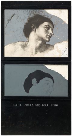 From the creation of man by Tano Festa - Auction record, sale price, and art valuation. Compare with similar artists and explore comparable artworks.