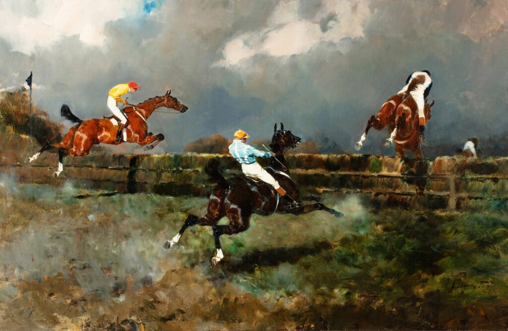 Le Steeple-Chase by Rene Pierre Charles Princeteau - Auction record, sale price, and art valuation. Compare with similar artists and explore comparable artworks.