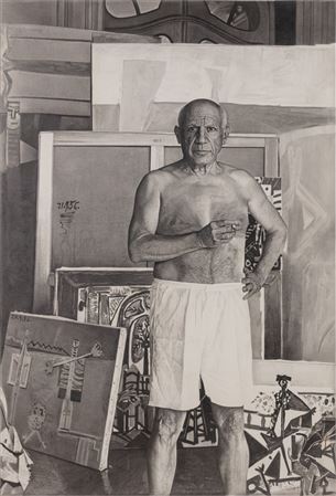 Portrait of Pablo Picasso N°3 by Jean Olivier Hucleux - Auction record, sale price, and art valuation. Compare with similar artists and explore comparable artworks.