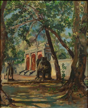 Entrée du tombe du roi Minh-Manh à Hué