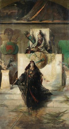 Judith with Holophernes' weapons