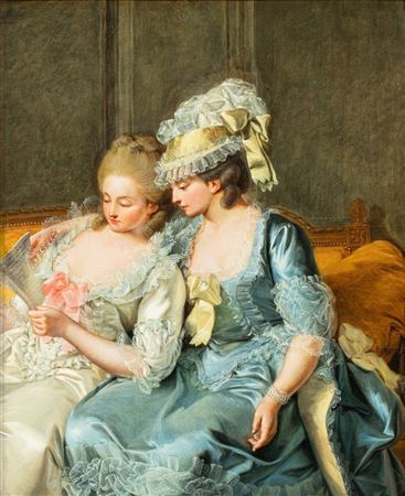 Two young women reading a Letter by Pierre-Alexandre Wille - Auction record, sale price, and art valuation. Compare with similar artists and explore comparable artworks.