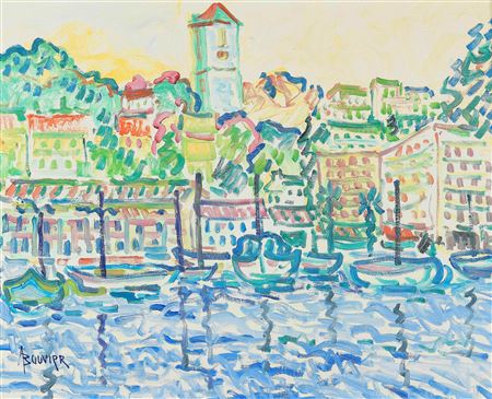 The old port in Cannes by Armand Bouvier - Auction record, sale price, and art valuation. Compare with similar artists and explore comparable artworks.