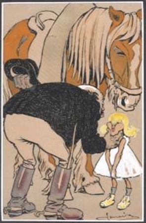 Scene for a satirical strip