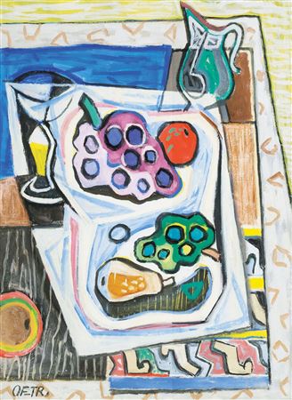 Still Life with Fruits. by Otto Fischer-Trachau - Auction record, sale price, and art valuation. Compare with similar artists and explore comparable artworks.