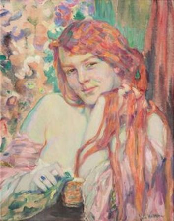 Sample artwork by Julie (Wolf) Wolfthorn (1864 - 1944), known for portrait painting, graphics - View similar artists and auction records