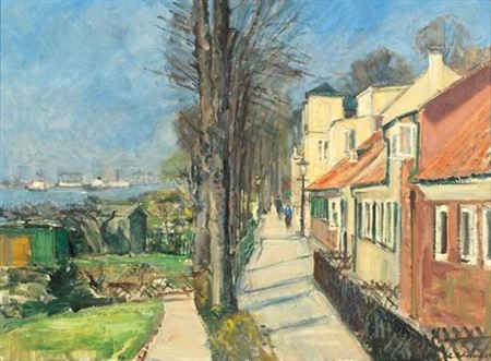 Sample artwork by Erich Wessel (1906 - 1983), known for landscape, portrait, still life and nudes painting - View similar artists and auction records