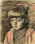 Village girl figure