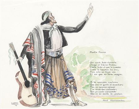 MartÃn Fierro by Gregorio Lopez Naguil - Auction record, sale price, and art valuation. Compare with similar artists and explore comparable artworks.