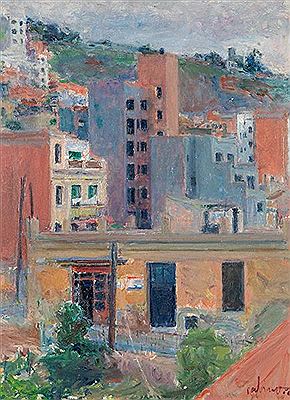 City landscape 1968 by Gabino Rey de Santiago - Auction record, sale price, and art valuation. Compare with similar artists and explore comparable artworks.