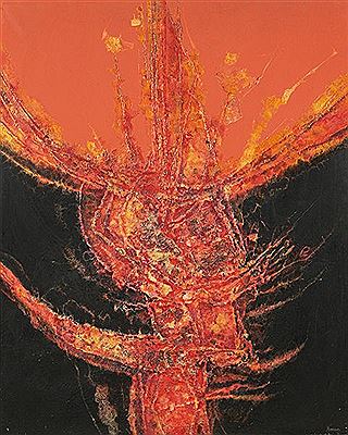Sample artwork by Cesar Manrique (1920 - 1992), known for abstract painting - View similar artists and auction records