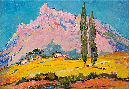 Pink mountains