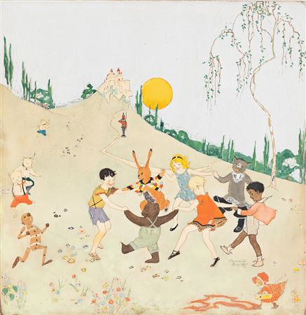 Two charming children's story illustrations. by Charlotte (Cox) Becker - Auction record, sale price, and art valuation. Compare with similar artists and explore comparable artworks.
