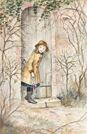 Sample artwork by Tasha Tudor (1915 - 2008), known for children's book illustrator - View similar artists and auction records