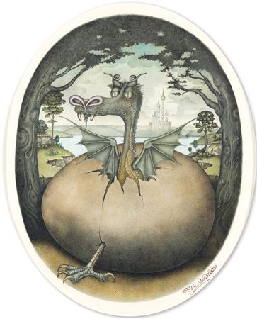 "Sensing its hour, the thing inside heaves. The shell cracks."