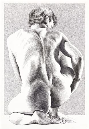 Darby, Nude Study for "Man Bathing."