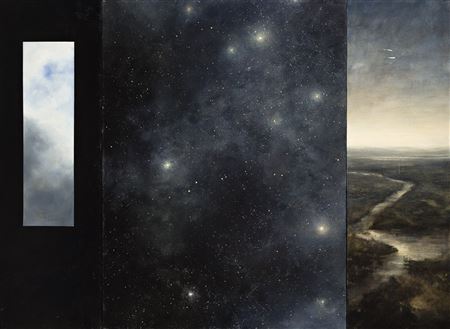 Sample artwork by Dozier Bell (Born 1957), known for collage, photomontage, modernist-leaning landscape - View similar artists and auction records