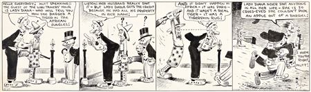 "The Goddess of the Chase." Mutt and Jeff daily comic strip, 1929