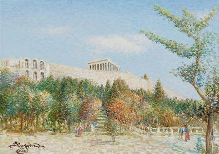 Sample artwork by Vasilis Zenetzis (1935 - 2016), known for painting - View similar artists and auction records