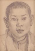 Portrait of a young boy, 1942 by Anna Ivanovna Akisina - Auction record, sale price, and art valuation. Compare with similar artists and explore comparable artworks.
