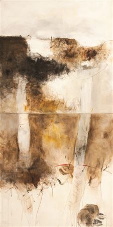 Sample artwork by Farideh Lashai (Born 1944), known for abstract painting - View similar artists and auction records