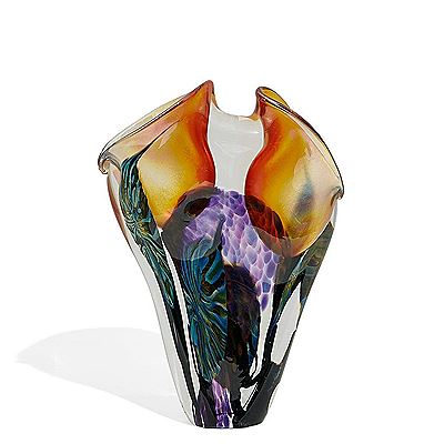 Organic Sculpture double throat vase Crete, Illinois, 2000