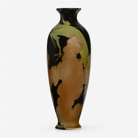 Rare Sea Green vase with dragon