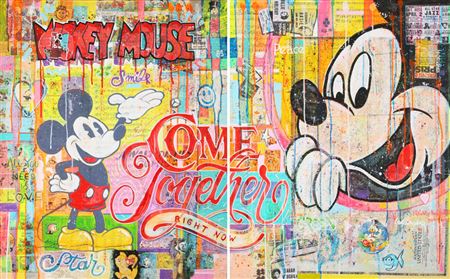 Diptych: Mickey Mouse