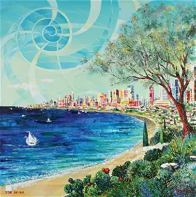 Tel Aviv View by Zoe Sever - Auction record, sale price, and art valuation. Compare with similar artists and explore comparable artworks.