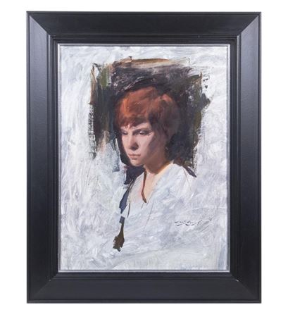 Portrait Study of a Red Haired Woman
