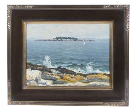 Little Haddock Island near Pemaquid by Parker Gamage - Auction record, sale price, and art valuation. Compare with similar artists and explore comparable artworks.