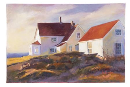 Monhegan Lighthouse by Marlene Loznicka - Auction record, sale price, and art valuation. Compare with similar artists and explore comparable artworks.