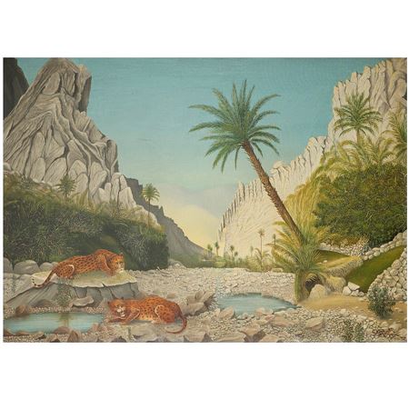 TIGERS AT REST IN THE EL KANTARA VALLEY by Helene Marie Marguerite Perdriat - Auction record, sale price, and art valuation. Compare with similar artists and explore comparable artworks.