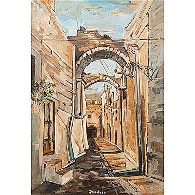 Palermitan alley with arches